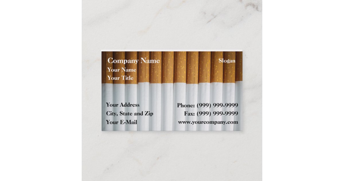 Carte De Visite Tabac Zazzle.fr