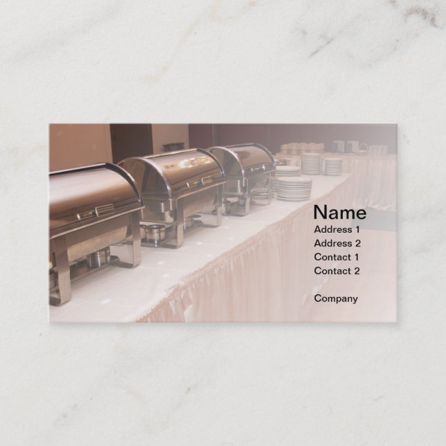 Carte De Visite table buffet (Devant)