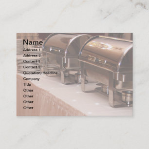 Carte De Visite table buffet