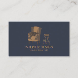 Carte De Visite Table d'appoint de salon coussin marine Design d'i