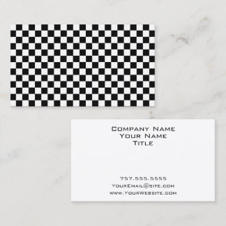 Carte De Visite Tableau de bord classique noir et blanc par STaylo