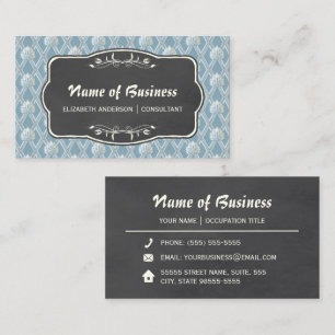 Carte De Visite Tableau de bord vintage et papier peint de ventila