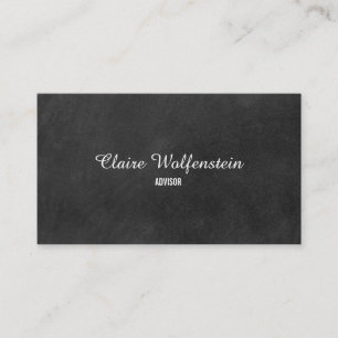 Carte De Visite Tableau noir minimaliste moderne