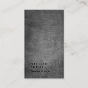 Carte De Visite Tableau noir vertical simple gestionnaire simple