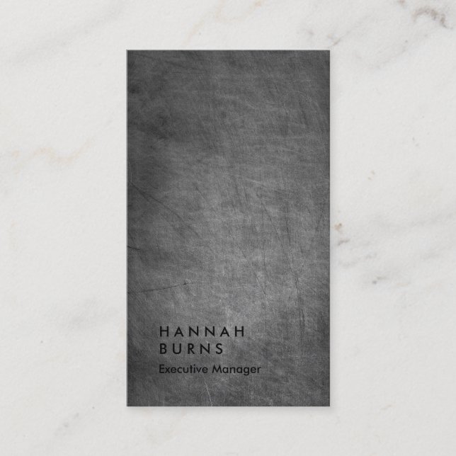 Carte De Visite Tableau noir vertical simple gestionnaire simple (Devant)