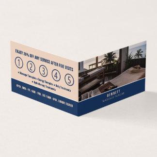 Carte De Visite Tables De Massage, Massage Thérapiste, Fidélité Pa