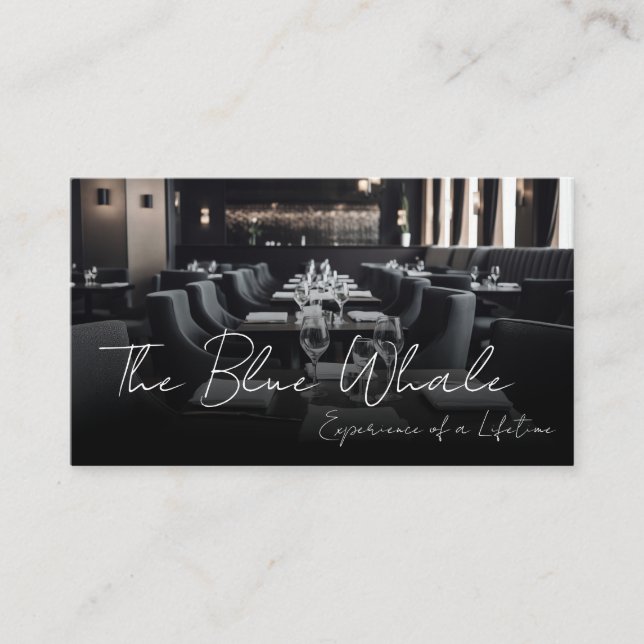 Carte De Visite Tables de salle à manger de restaurant  (Devant)