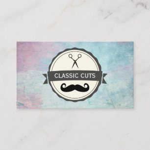 Carte De Visite Tablier classique Boutique Texture colorée