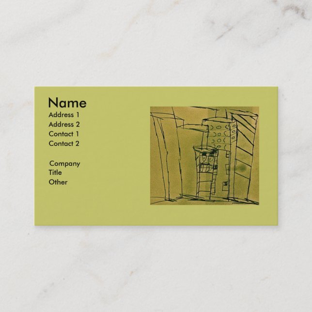 CARTE DE VISITE TACHÉ DE GRAISSE (Devant)