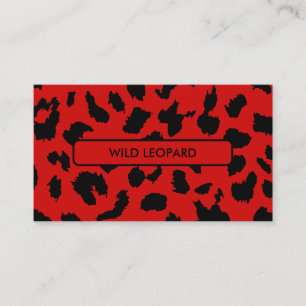 Carte De Visite Tache de léopard de peau d'animal