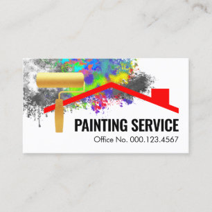 Carte De Visite Tache de peinture sur un bâtiment
