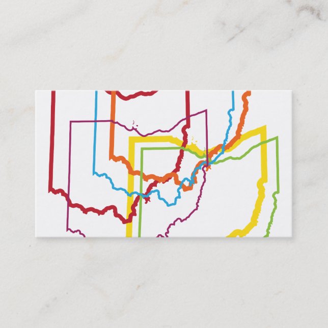 Carte De Visite tache floue de fierté de l'Ohio (Devant)