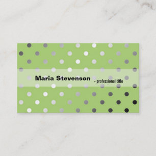 Carte De Visite Taches de lime vert brillant, cool et modernes