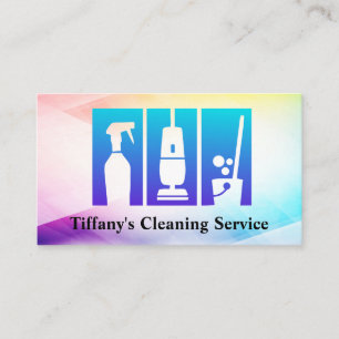 Carte De Visite Tâches de service de nettoyage Outils de femme d