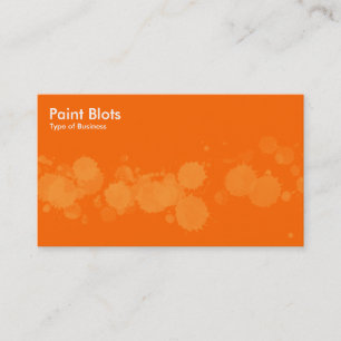 Carte De Visite Taches - Lt Orange sur Orange