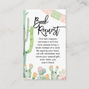 Carte De Visite Taco Cactus Fiesta Thématique Demande de livre Ins