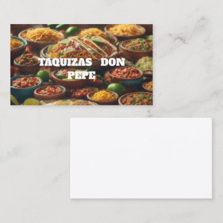 Carte De Visite Tacos chez pepe