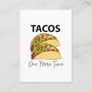 Carte De Visite Tacos encore une fois Nourriture mexicaine Taco