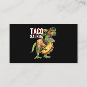 Carte De Visite Tacosaurus Cinco De Mayo Dinosaur Taco Party Cadea