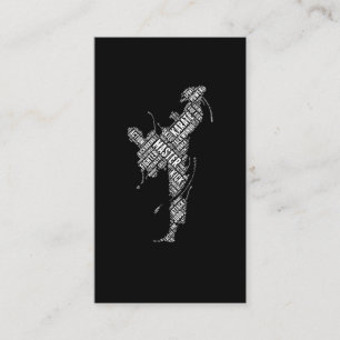Carte De Visite Taekwondo Judo Karate Fighter Martial Arts