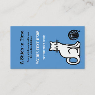 Carte De Visite Tag de hang / Fil / Crochet / Knit Cat