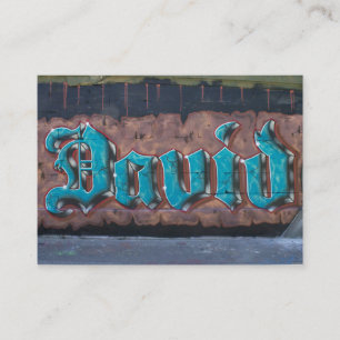 Carte De Visite Tag Graffiti : David