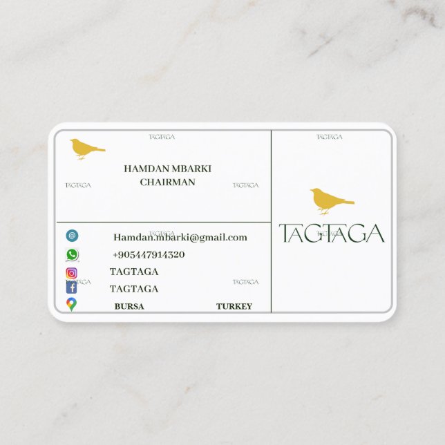 CARTE DE VISITE TAGTAGA (Dos)