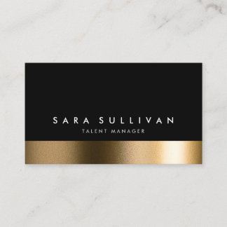 Carte De Visite Talent Manager Services de divertissement Black Go