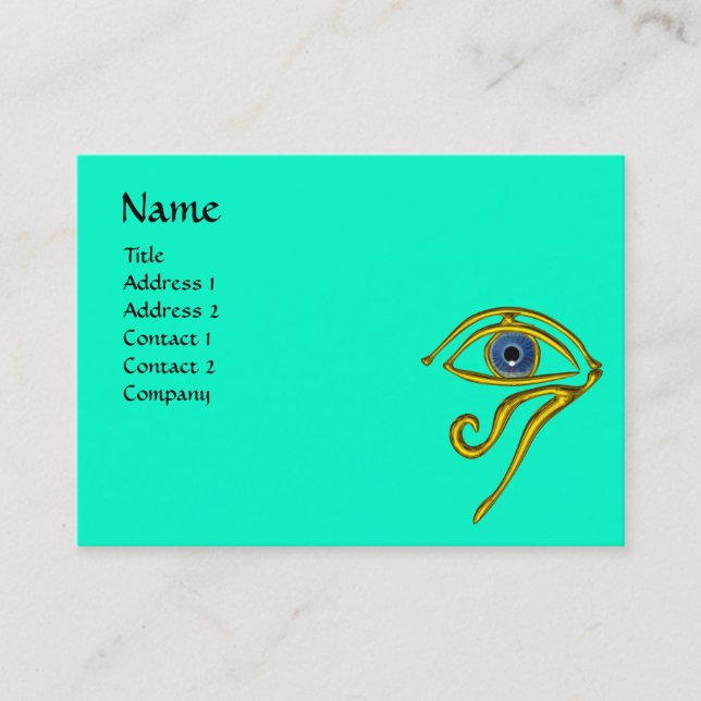 Carte De Visite TALISMAN BLEU, noir et blanc jaune (Devant)