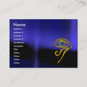 Carte De Visite TALISMAN BLEU noir jaune
