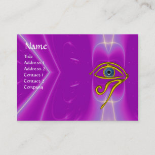 Carte De Visite TALISMAN BLEU, violet pourpre blanc rose