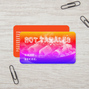 Carte De Visite Tamales Rainbow