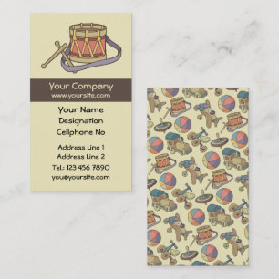 Carte De Visite Tambour de jouets