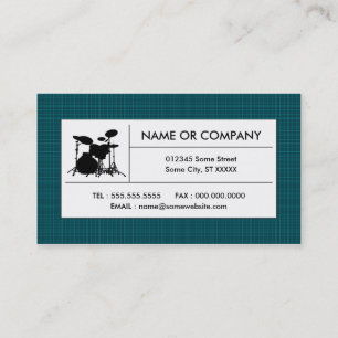 Carte De Visite tambours de plaid