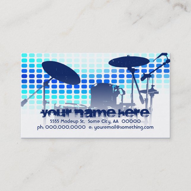 Carte De Visite tambours : musicmeterz (Devant)