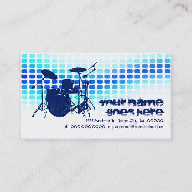 Carte De Visite tambours : musicmeterz (Devant)