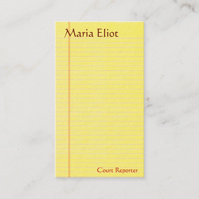 Carte De Visite Tampon (Devant)