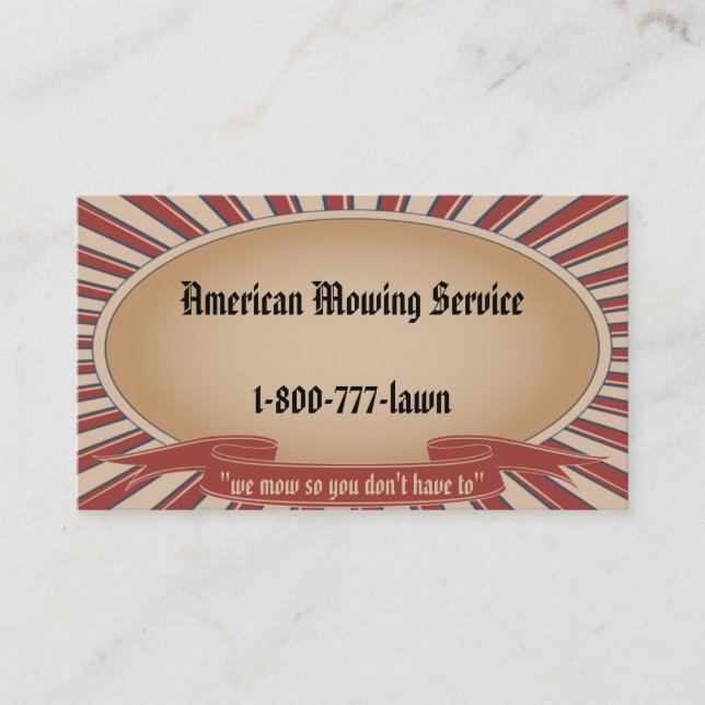 Carte De Visite Tan americana (Devant)