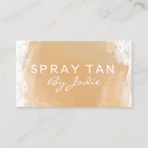 Carte De Visite Tan de vaporisateur mobile simple et moderne