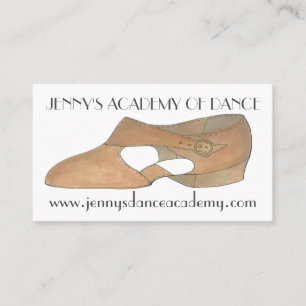 Carte De Visite Tan Lyrical Moderne Chaussure Danse Studio Enseign