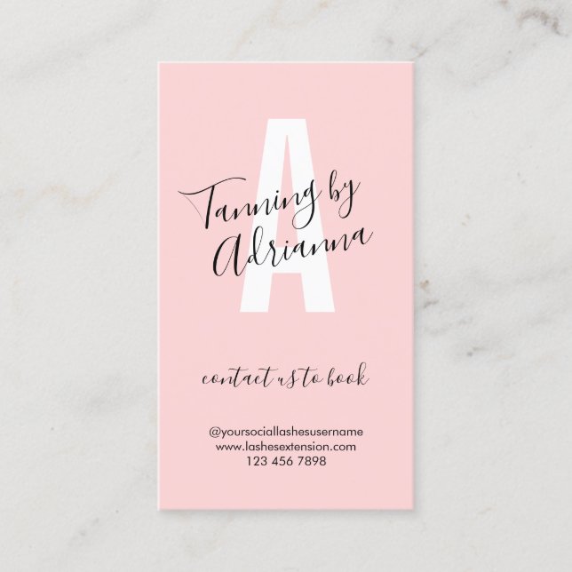 Carte De Visite Tanning Aftercare (Devant)