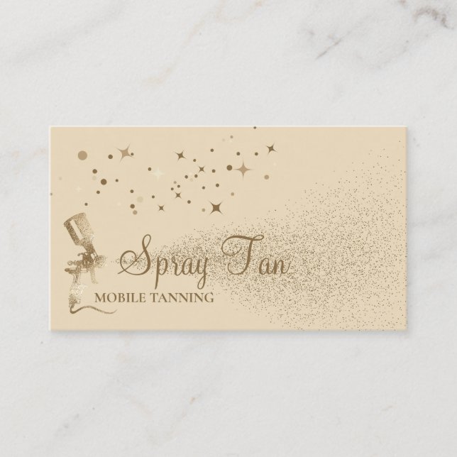 Carte De Visite Tanning Airbrush Spray Beige (Devant)
