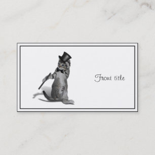 Carte De Visite Tap Dancing Kitten