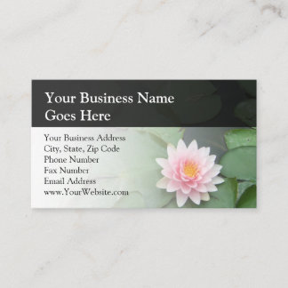 Carte De Visite Tapis de nénuphar rose/vert personnalisé