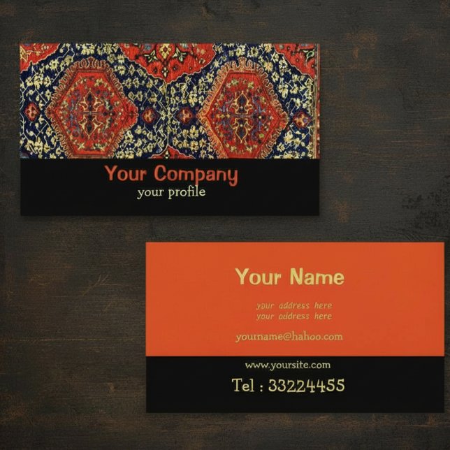 Carte De Visite Tapis Oriental n°3 (Créateur téléchargé)