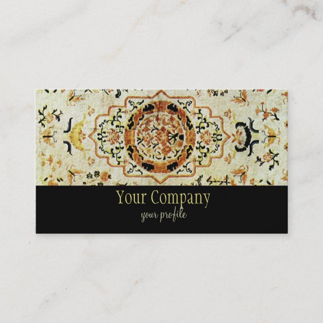 Carte De Visite Tapis Oriental n°4 (Devant)