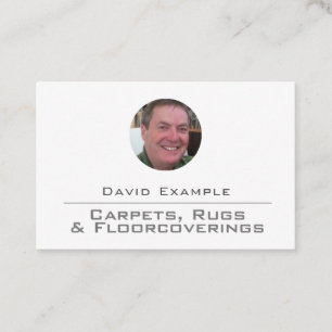 Carte De Visite Tapis & Revêtements de sol avec photo du détenteur