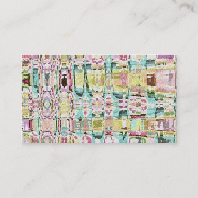 Carte De Visite Tapisserie de printemps Abstraite (Devant)