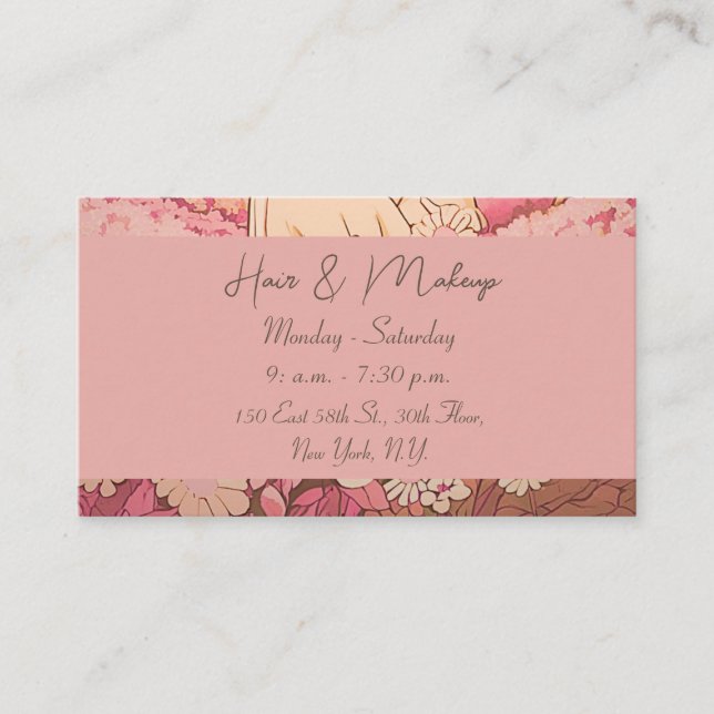 Carte De Visite tarjeta de visita elegante  (Devant)