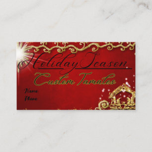 Carte De Visite Tarjetas de negocio tamales Hollidays